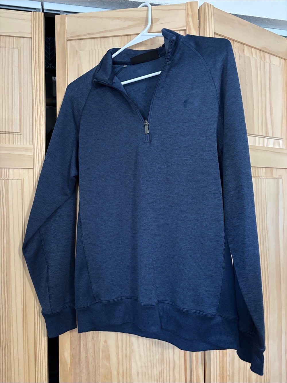 Under Armour Men's Quarter-Zip Sweater Pullover - Navy Blue
